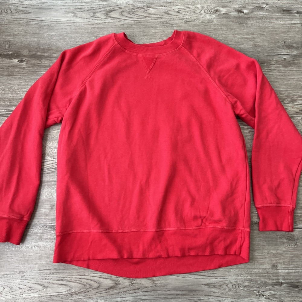 KOTN Essential Sweatshirt Womens Small Red Fleece